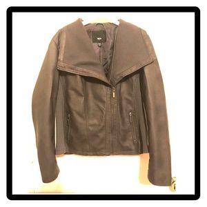 Faux Leather Moto Jacket